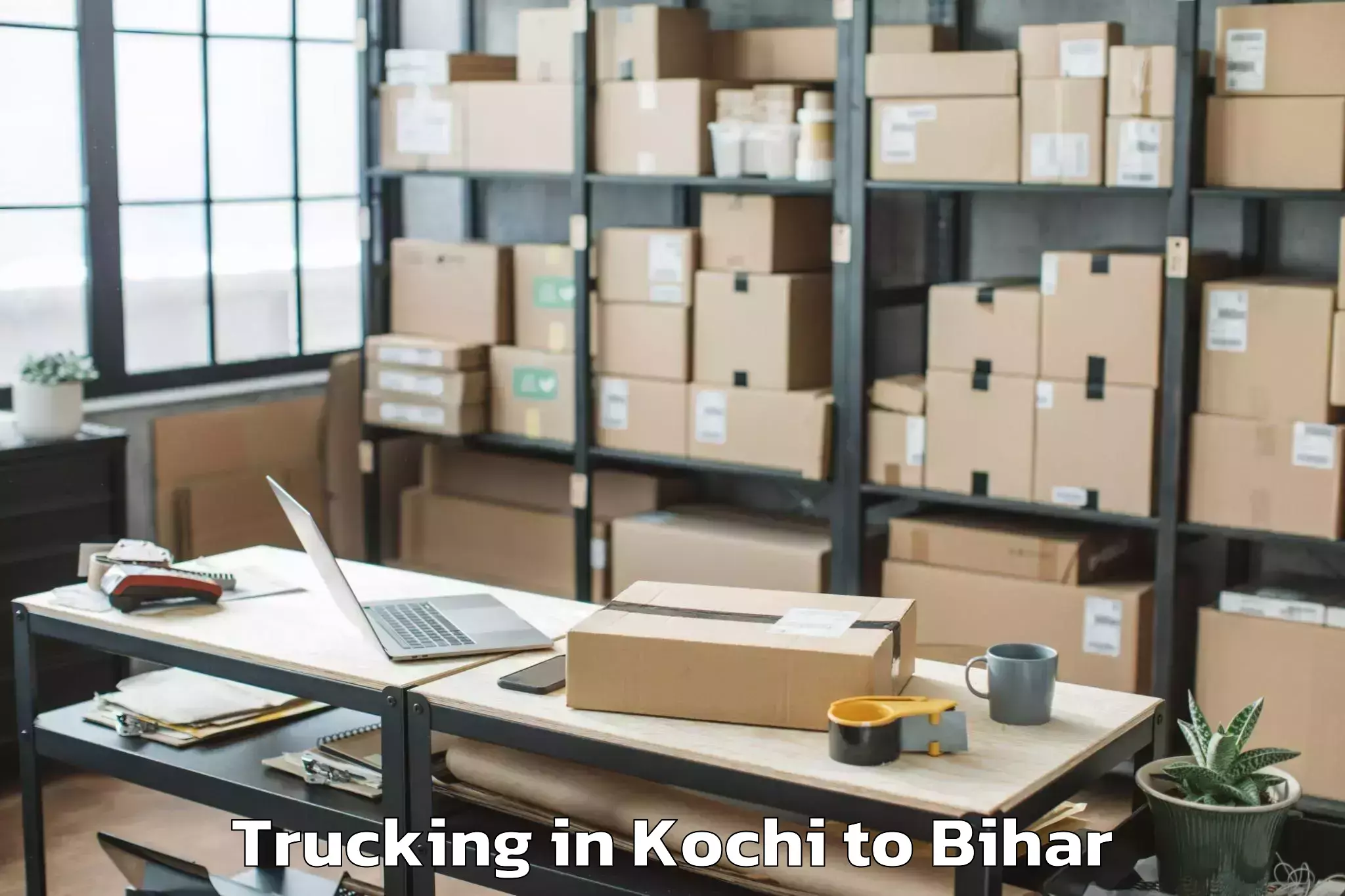 Book Kochi to Sidhaw Trucking